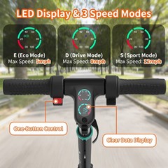 Commugo 250W Electric Scooter for Adults Foldable Long Range High Speed Commuter