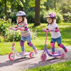 3 Wheels Scooter for Kids Age 2+, Toddlers Kick Scooter with LED Light-Up Wheels