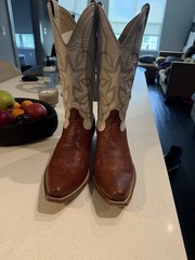 Heritage Boot Co. The Tex, Clay & White Western Cowboy Boots, Made in Mexico