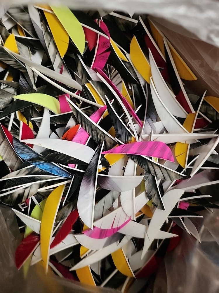 Archery Feathers – Assortment Pk. 1/2 Lb Bulk, 1k+ Pcs