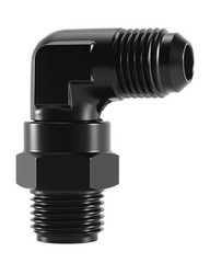 6AN Male Flare to 5/8-18 Inverted Flare Swivel Adapter Fitting 90 Degree
