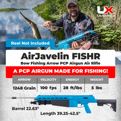 Umarex AirJavelin FishR PCP Bowfishing Airgun & 2 Fiberglass Pro-Point Arrows
