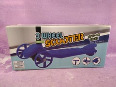 Kids Kick Scooter Blue Adjustable Height Age 3+ Max Weight 75 lbs Safety Brake