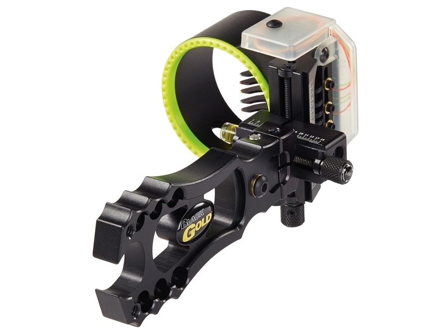 New Black Gold Revenge Micro Adjust 5 Pin (.019) RH Bow Sight Black RV5-RH