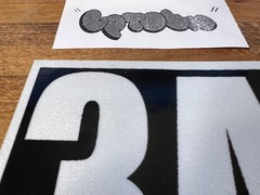 Geser 3A Reflective Sticker Crew Tag Slap Graffiti Freights Throw Up MSK CBS OTR