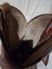 Vintage Dan Post Marlboro Men’s Cowboy Boots Brown Leather Western Size 8.5 D