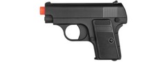 Spring-Powered Airsoft BB Pistol 2-In-1 Set Silver & Black Colors Lightweight