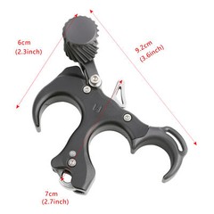 Archery Compound Bow Release Aid UV Button 3/4Finger Thumb Trigger RHLH Shooting