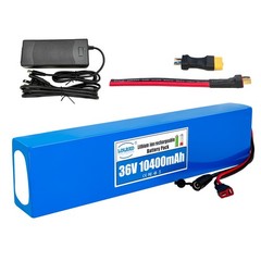 36V 10Ah Lithium Battery Pack Rechargeable for Compatible 36V Electric System