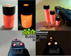 Glow-On RED Glow Paint For Gun Sights, Fishing Lures, 2.3 ml Vial, Bright!