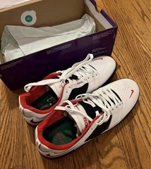 Nike SB Ishod PRM L White/Black/Red Skate Shoes Men’s US 9.5 D DZ5640-100