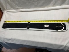 33″ Black Nylon Western Cinch, Felt Lined, – New