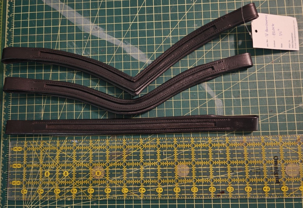 Leather Empty Channel Browbands; Sizes 15-17″; Various Styles