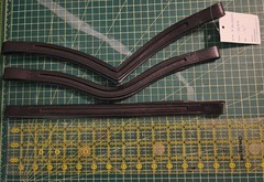 Leather Empty Channel Browbands; Sizes 15-17″; Various Styles