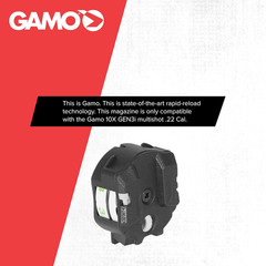 Swarm 10X Gen3I Magazine .22 Cal Inertia Fed 10 Rounds for Gen3I Multishot Airgu