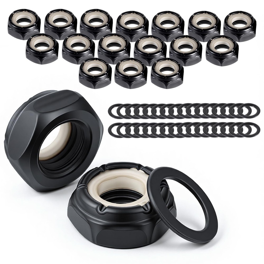 16 PCS Skateboards Washers Skateboard Truck Nuts Roller Skate Washers Skate T…