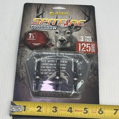 NAP New Archery Spitfire 125 Grain 3 Pack 1.5” Cut – Mechanical Broadheads {18}