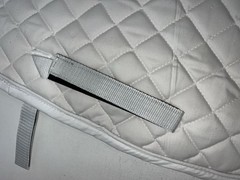 New Tough 1 Equiroyal White English Contour Saddle Pad #30-920 FF-604