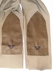 NWT TuffRider Rib Knee Patch Riding Breeches Taupe Women’s Size 28 Equestrian