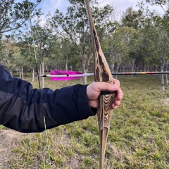 Archery Longbow Takedown Wooden 20-50lbs 60” 62″ 64″ Traditional Bow RH LH Hunt