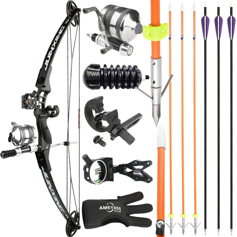 Bowfishing Compound Bow Arrows 30-40lbs Adjustable Archery Hunting Fishing Shoot