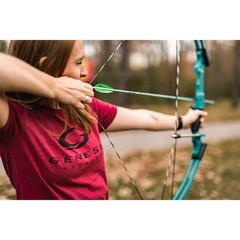 Genesis Original Lightweight Archery Compound Bow/Arrow Set, Right Handed,Carbon