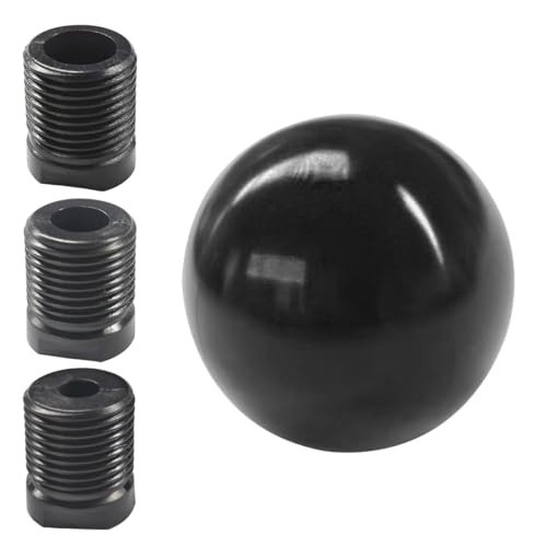 Car Round Ball Gear Shift Knob, Aluminum Alloy Gear Shift Stick Head for Black