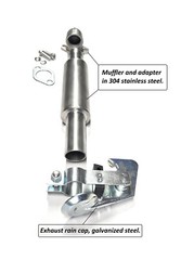 Erect Exhaust Muffler 304 Stainless – Predator Max 459cc