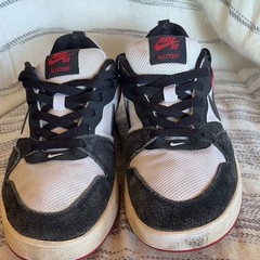Nike SB Alleyoop “black toe” Skateboarding Shoes Black/White/Red Men’s 8.5 D