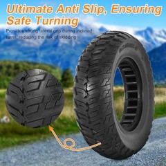 10×3.0 Tubeless Solid Tire, 80/65-6 Electric Scooter Tire, 255×80 Off-Road