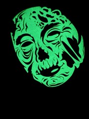 DAEWON SONG + TOREY PUDWILL * SIGNED * DECK Thank You Zombie GLOW IN THE DARK