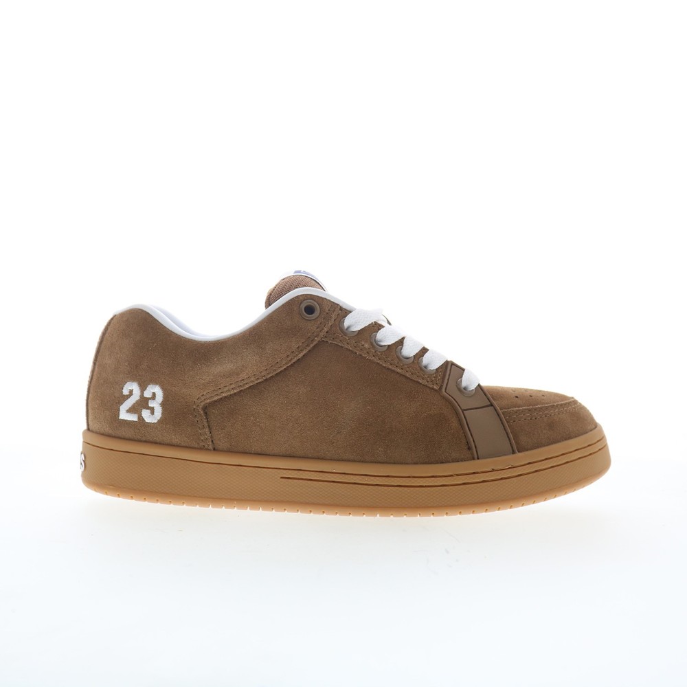 Etnies Sal 23 4102000155212 Mens Brown Suede Skate Inspired Sneakers Shoes