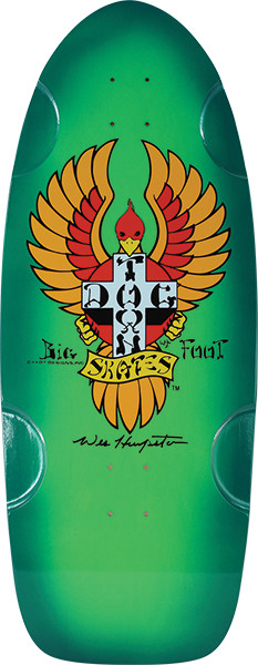 Dogtown Big Foot 70’s OG Green / Blue Spray 11.7 Old School Skateboard Deck