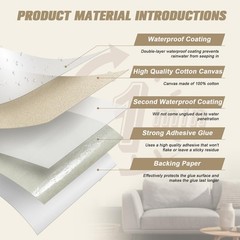 OAZ 4 x 79 inch Canvas Repair Patches Self-Adhesive Waterproof Fabric Repair Kit