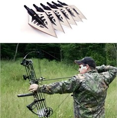 12pcs 150 grain Broadheads 1.1″ Cut Crossbow Compound Bow Arrowhead Hunting