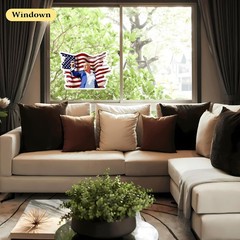 100Pcs Trump Stickers Patriotic US Flag Vinyl Decal Car Laptop Gas Waterproof
