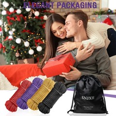 Silky Soft Nylon Rope 8MM Thick 32FT Long Skin-Friendly Decorative Tying Cord