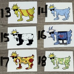 GOAT USA Stickers/ Decals- JUST ADDED! PICK YOUR OWN STICKERS!