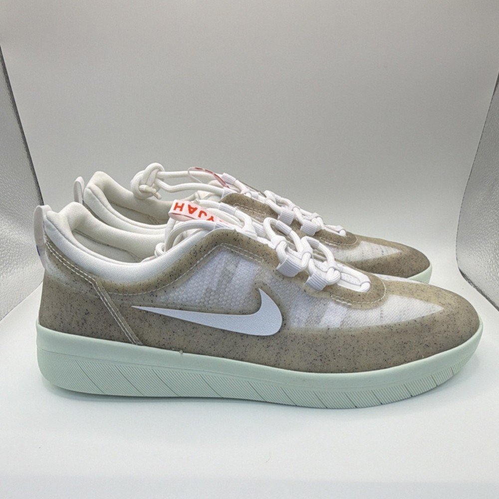 Nike SB Nyjah Free 2 White Barely Green Skate shoes Men’s US 8.5 DM7282-100