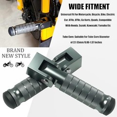 M8 Motorcycle Folding Rearsets Foldable Motorbike Footrest Type B Titanium