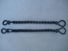 Rein Chains Prod. #BBR-09– 11 – 12 inches long, Black, Blue, Patina, Stainless