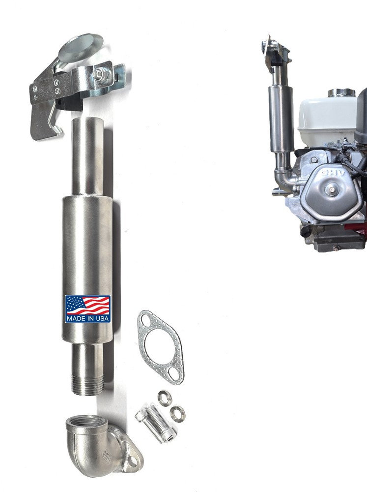 Rain cap Exhaust Muffler SS: Predator 301, 420. Honda GX 240, 270, 390.