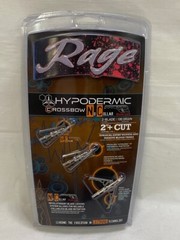 RAGE HYPODERMIC NC (NO COLLAR) 100 GRAIN BROADHEADS 3-PACK (TDW032366)