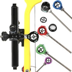 Recurve Bow Scope Sight 1 Pin 0.019″ Optical Fiber Archery Bow Shoot Hunting US