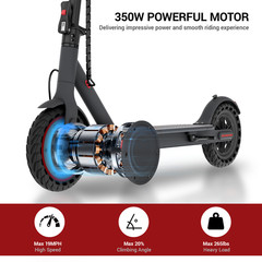 LADPED Foldable Adult Electric Scooter LP80 19mph Max Speed 350W 21Mile ESCOOTER