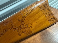 Folk Art Carved Daisy Model 111 Very Nice & 2 Model 36 In Custom Wood Case Look!