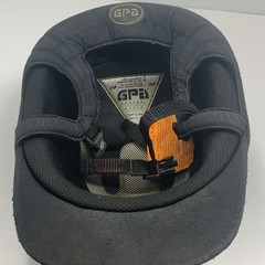 GPA Titium Black Velvet Professional Riding Helmet. Unknown Size