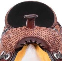 Premium Leather Western Barrel Racing Horse Saddle Tack Set Size 14″ to 18″