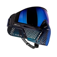 NEW CRBN Carbon Pro Fade Indigo Paintball Airsoft Goggle More Coverage