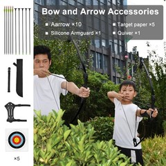 Runzkzy Bow and Arrow for Teens Beginner Archery Set for Youth Bow and Arrow …